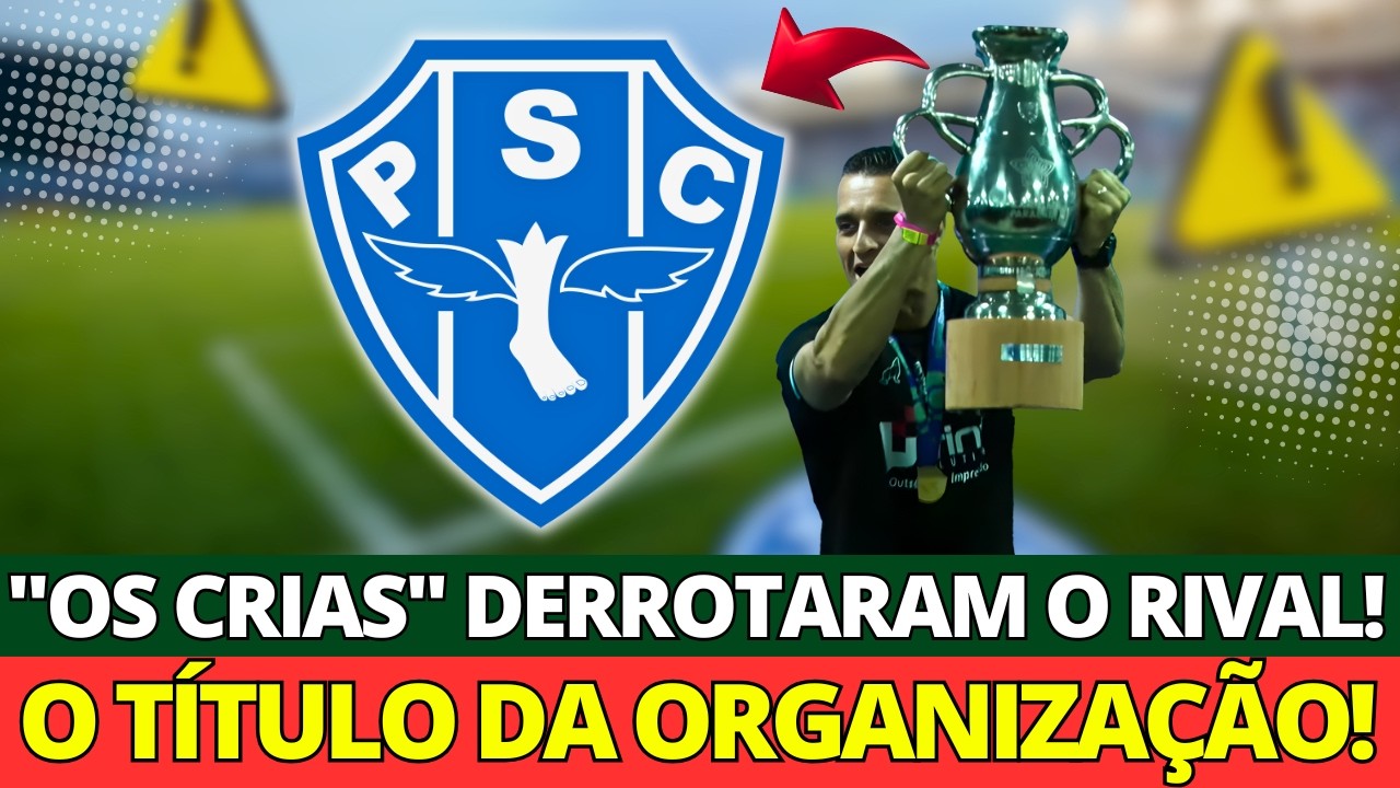 😱 ELE NÃO TEVE PENA! O QUE O TÉCNICO DISSE DO RIVAL É HISTÓRICO! PAYSANDU SC