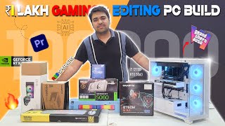₹1 LAKH Gaming &amp; Editing WHITE PC Build with Core i7 &amp; RTX 5060🤯