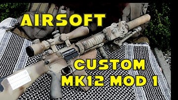 Airsoft MK12 MOD 1 Custom SPR LONE SURVIVOR Style