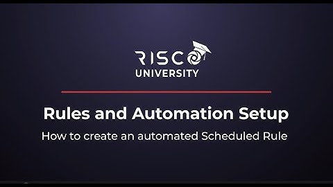 How to Create an Automated Scheduled Event on RISControl