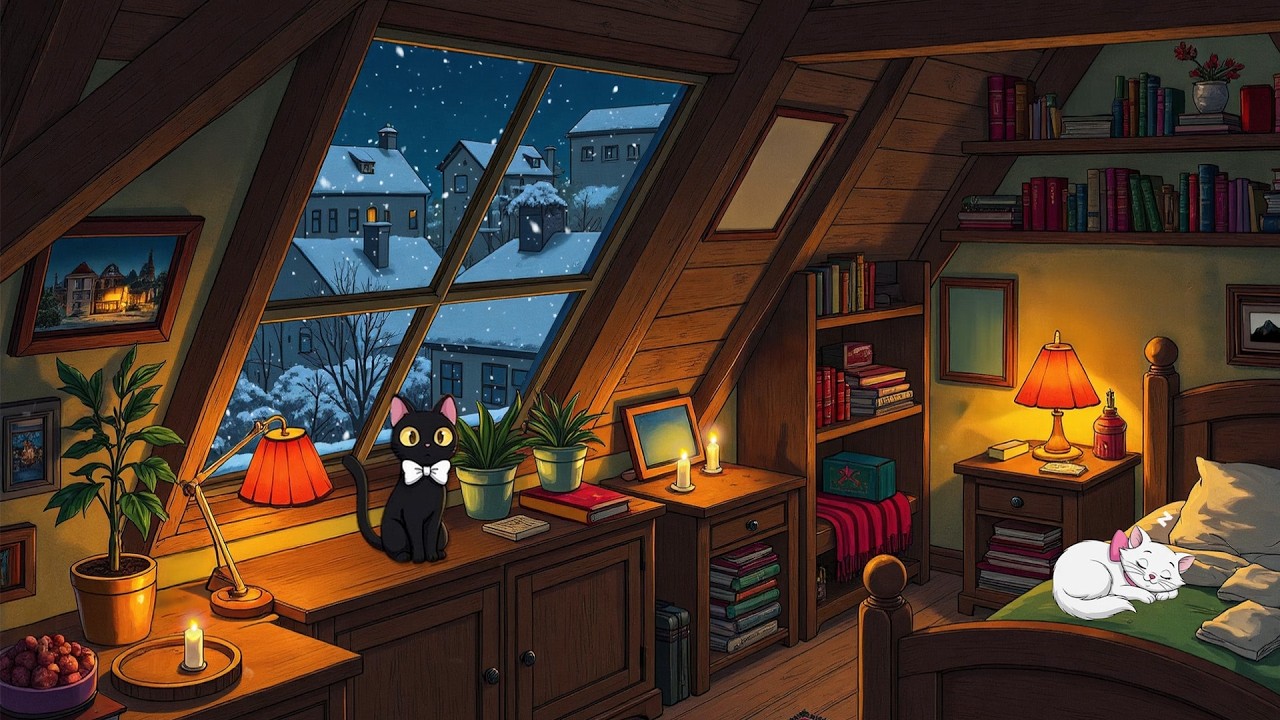 vintage jazz on a rainy 1940s night warm cozy ambience to unwind