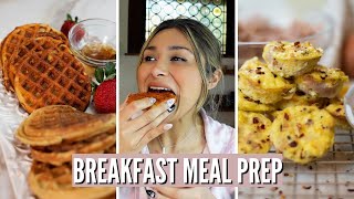 KETO BREAKFAST MEAL PREP! Keto Egg Bites & Keto Waffles! TWO EASY BREAKFAST MEALS ONLY 2 NET CARBS! image