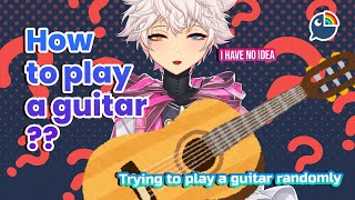 【Guitar Learning】First time trying!!!【 NIJISANJI | Derem Kado 】
