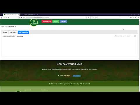 Van Wingerden Greenhouses Customer Portal Overview