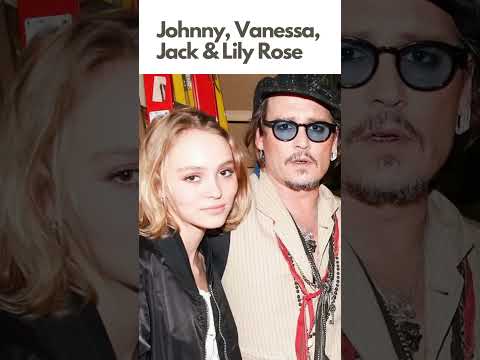 Johnny Depp, Vanessa Paradis, Son Jack Depp And Daughter Lily Rose Depp Shorts