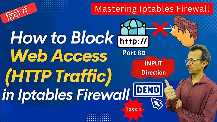 22-How to Block Ports Using Iptables Firewall Task - 1 Demo