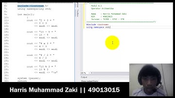 Penggunaan Operator Aritmatika pada pemrograman C++