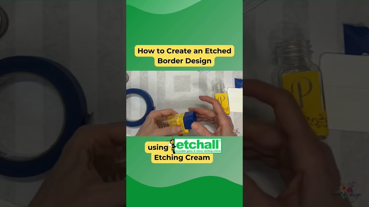 How to Etch a Border Design with etchall Etching Cream 