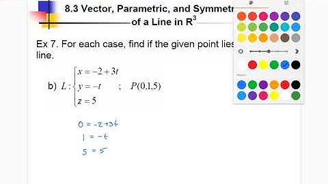 MCV4U 8.3 Equations of a Line in R3