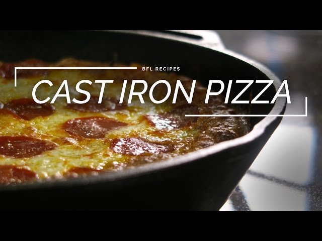 How to Make The Cheesiest Perfect Cast Iron Pan Pizza - A Feast For The Eyes