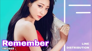 9MUSES - Remember [Line Distribution]
