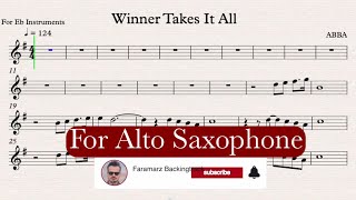 Winner Takes It All - Abba - Play along for Alto Sax