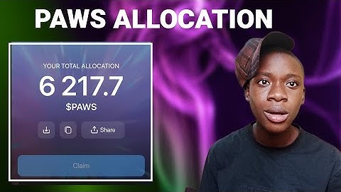 How to check your paws allocation,go check your allocation now