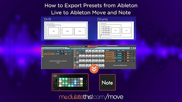 How to Export Presets from Ableton Live to Ableton Move and Note #AbletonMove #PolyPressure