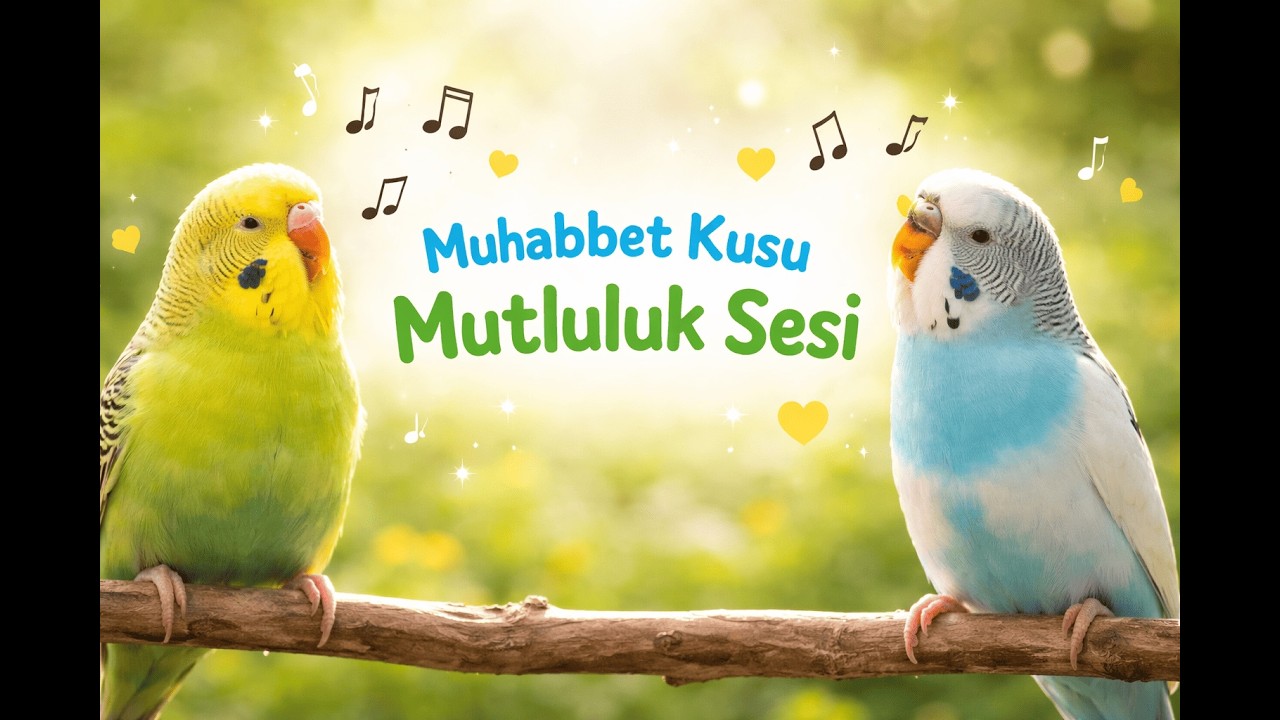 Mutluluk Dolu - Muhabbet Kuşu alıştırma ve Mutluluk Sesi , muhabbet kuşu sesleri,