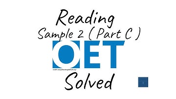 OET | Sample 2 | Reading | Part C Explained | Patient Safety | Migraine – more than just a headache