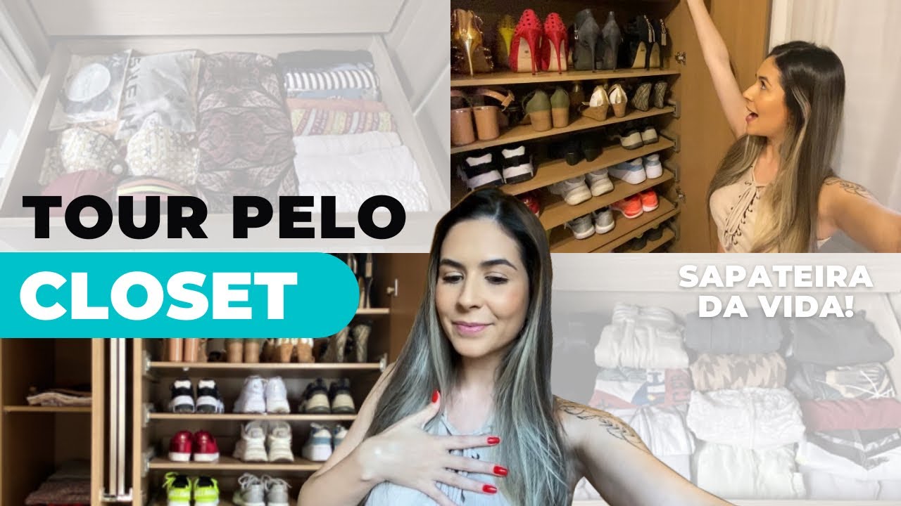 TOUR PELO MEU CLOSET | dicas + organização - YouTube