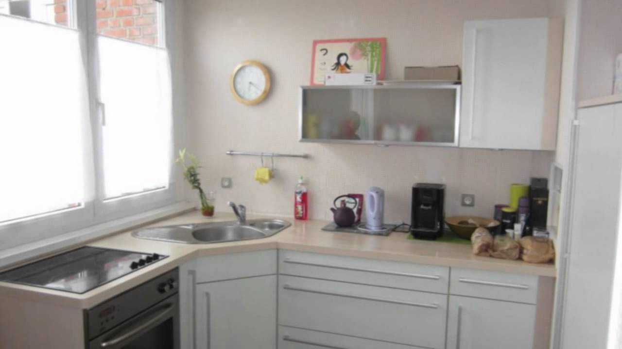 Lille studio surface habitable 20 cuisine equipée salle youtube