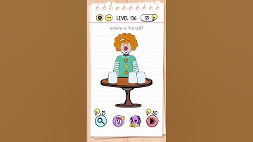 Brain Test Tricky Puzzles Level 136 Answer | Where is the ball?