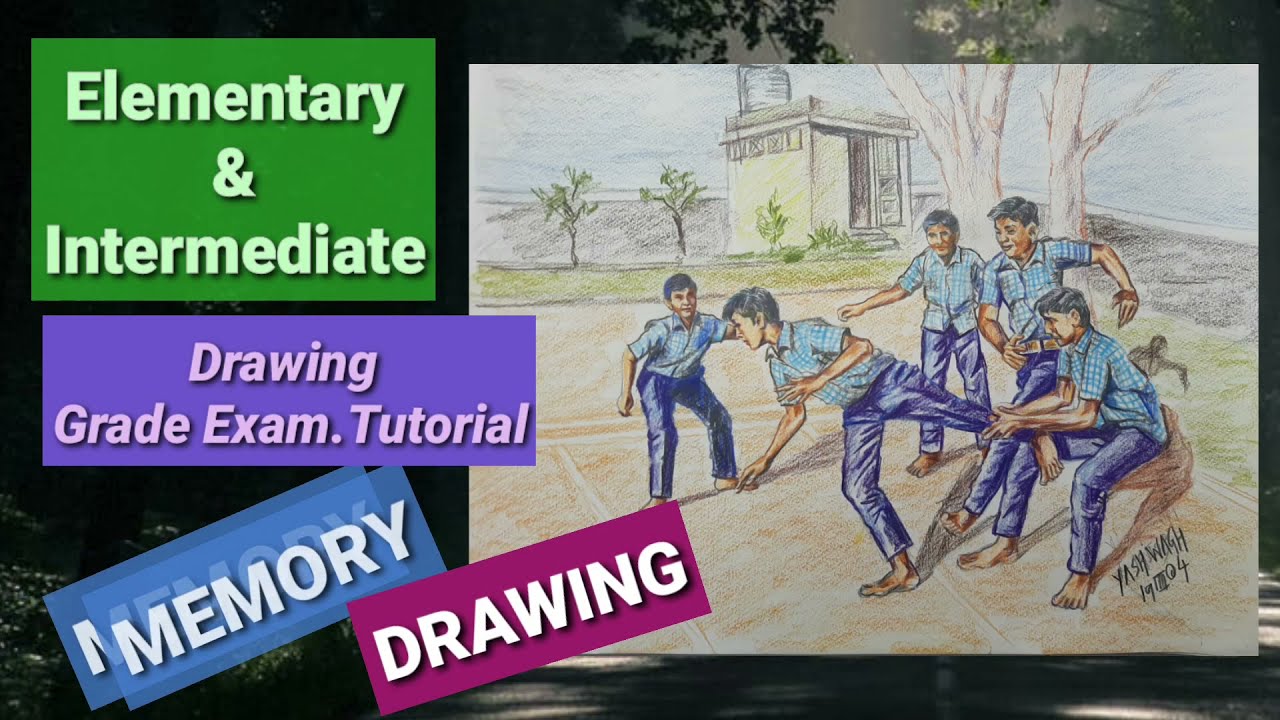 kho-kho court how to draw a kho-kho court easily simple method - YouTube