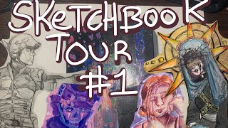 My first sketchbook tour! || Sketchbook tour #1 ||