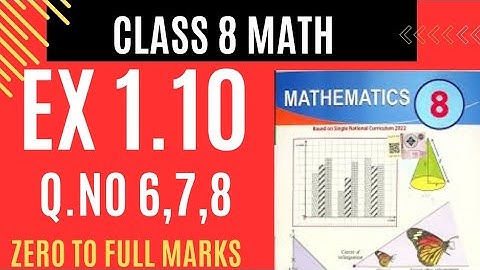 Class 8 Math Ex 1.10 | New Syllabus 2025 | Urdu Solution | PTB Chapter