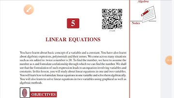 nios 10. maths. chapter 5. linear equations. part 1