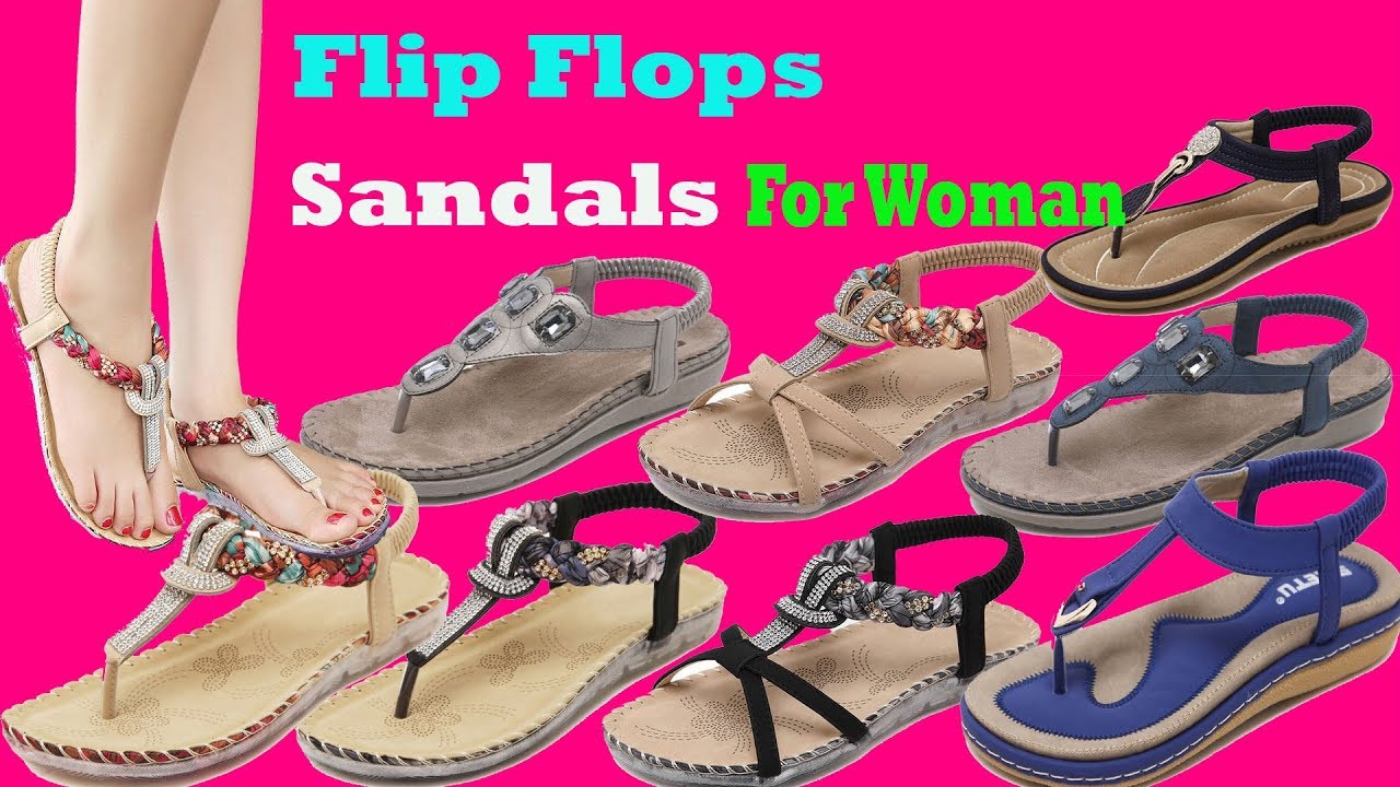 Top 5 Best  Women Flip Flops Flats Sandals | Top Class Designer Flip Flops Flat Ladies Sandals