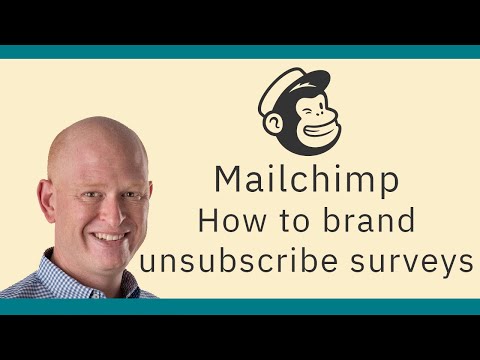 Como o estilo do levantamento unsubscribe Mailchimp