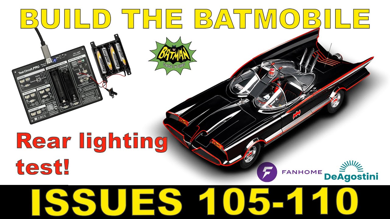 Модель Бэтмобиля 1966 года в масштабе 1/8 | Fanhome/DeAgostini — Выпуски 105-110