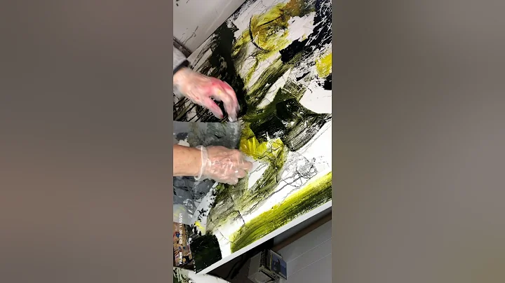 How do you start an abstract painting?