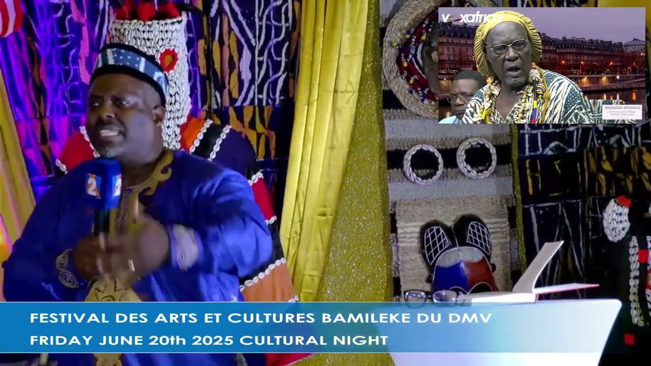 REPORTAGE FESTIVAL BAMILEKE DU DMV SOIREE CULTURELLE JUIN 2025       GUILLAUME TCHOUPO SAPHIR 2