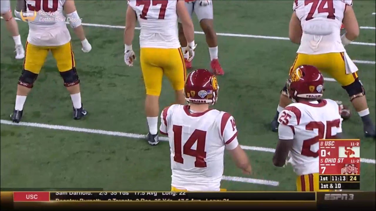 Ohio State USC 2017 Cotton Bowl Skycam Broadcast YouTube