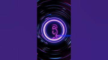 10 Seconds Purple Neon Countdown (4K) Utility & Usage Focused #shorts #Timer