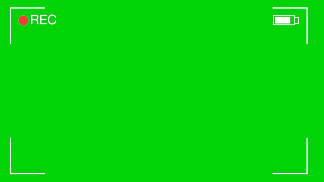 Camcorder Recording Overlay Effect Free Green Screen Footage YouTube