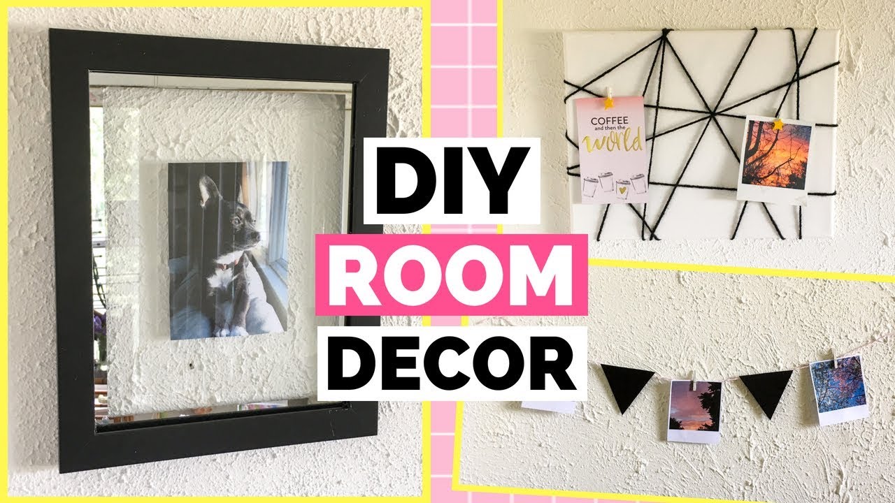 3 Cheap & Easy DIY Room Decor Ideas | DIY Floating Frame, Memo Board ...