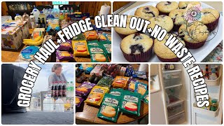 Fridge Clean Out || No Food Waste Recipe + $133 Grocery Haul