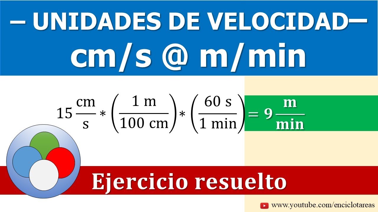 Conversión de centímetro por segundo a metro por minuto (cm/s a m/min) 