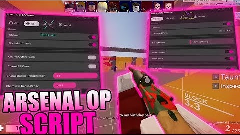 [OP] Roblox Script: Arsenal | Charm Gun, Silent Aim, Infinite Ammo, & Much More!