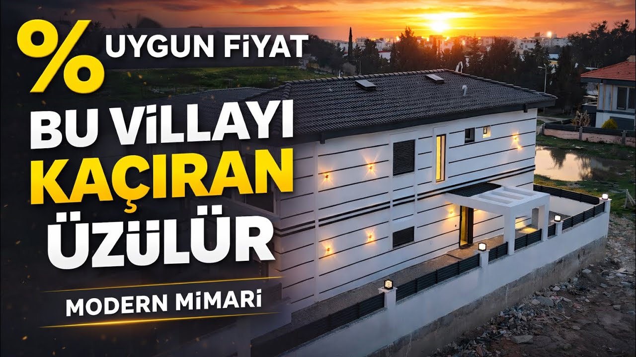 HAVUZLU-OTOPARKLI MODERN MİMARİ VİLLA TURU BURASI KAÇMAZ‼️