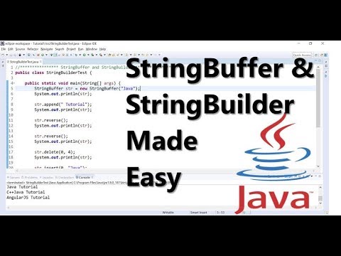 Vídeo: Com puc eliminar un caràcter d'un StringBuffer a Java?