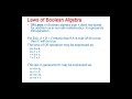 DE Boolean Algebra Section 1