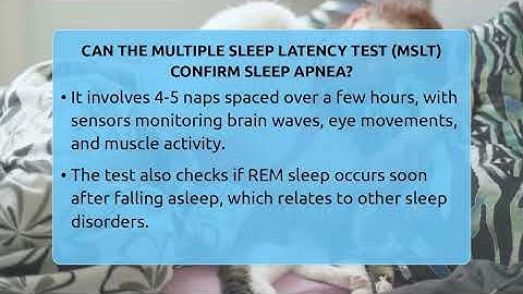 Can The Multiple Sleep Latency Test (MSLT) Confirm Sleep Apnea? - Sleep Apnea Support Network