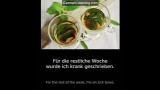 [German Listening Practice] Gesund werden (Getting well)
