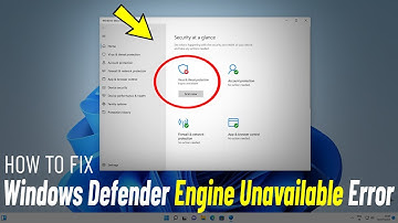 Fix Windows Defender Engine Unavailable  Windows 11/10 | How To Solve defender engine unavailable