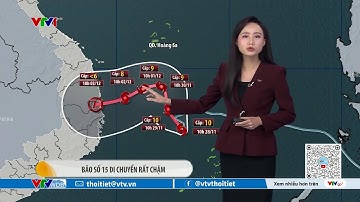 Dự báo thời tiết 12h30 - 28/11/2025 | Bão số 15 di chuyển rất chậm | VTVWDB
