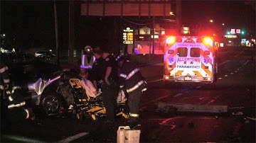 CAR CRASH with Rescue, watch as firefighters use Jaws of Life to free victim