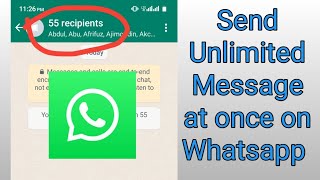 How to send Unlimited Message at once on Whatsapp | Whatsapp tricks screenshot 5