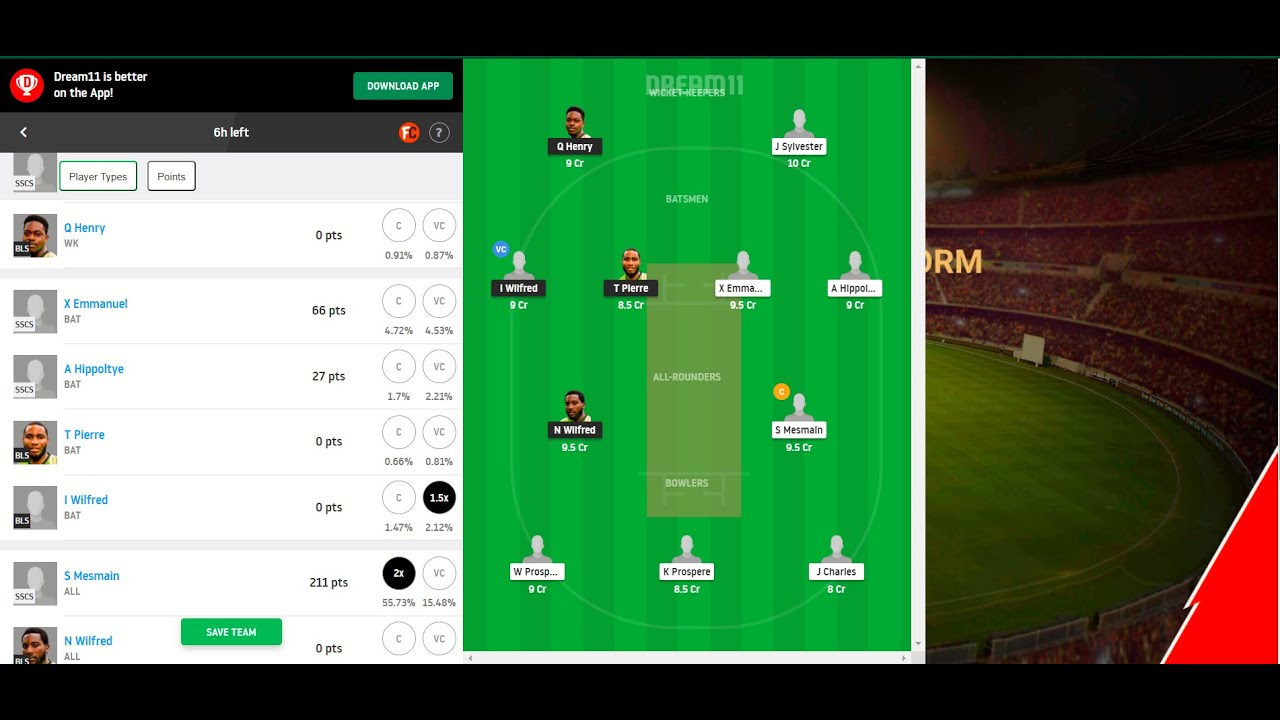 BLS vs SSCS Dream11 Prediction | BLS vs SSCS Dream11 GL Team | DREAM11 | MPL