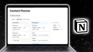 The Ultimate Content Planner Notion Template